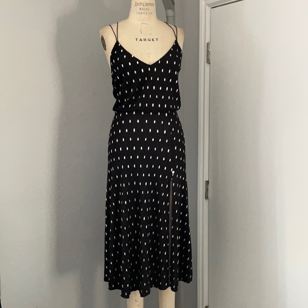 ROTATE by Birger Christensen Slip Dress with Slit